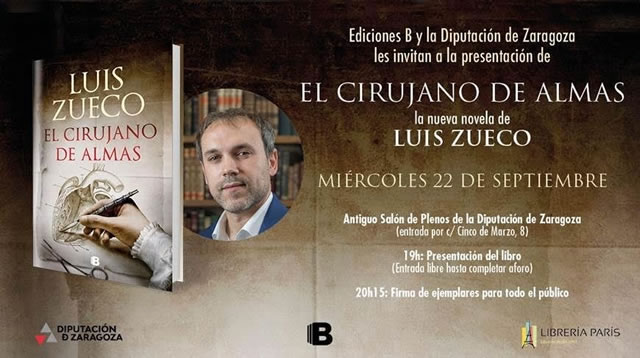 Luis Zueco presenta El cirujano de almas